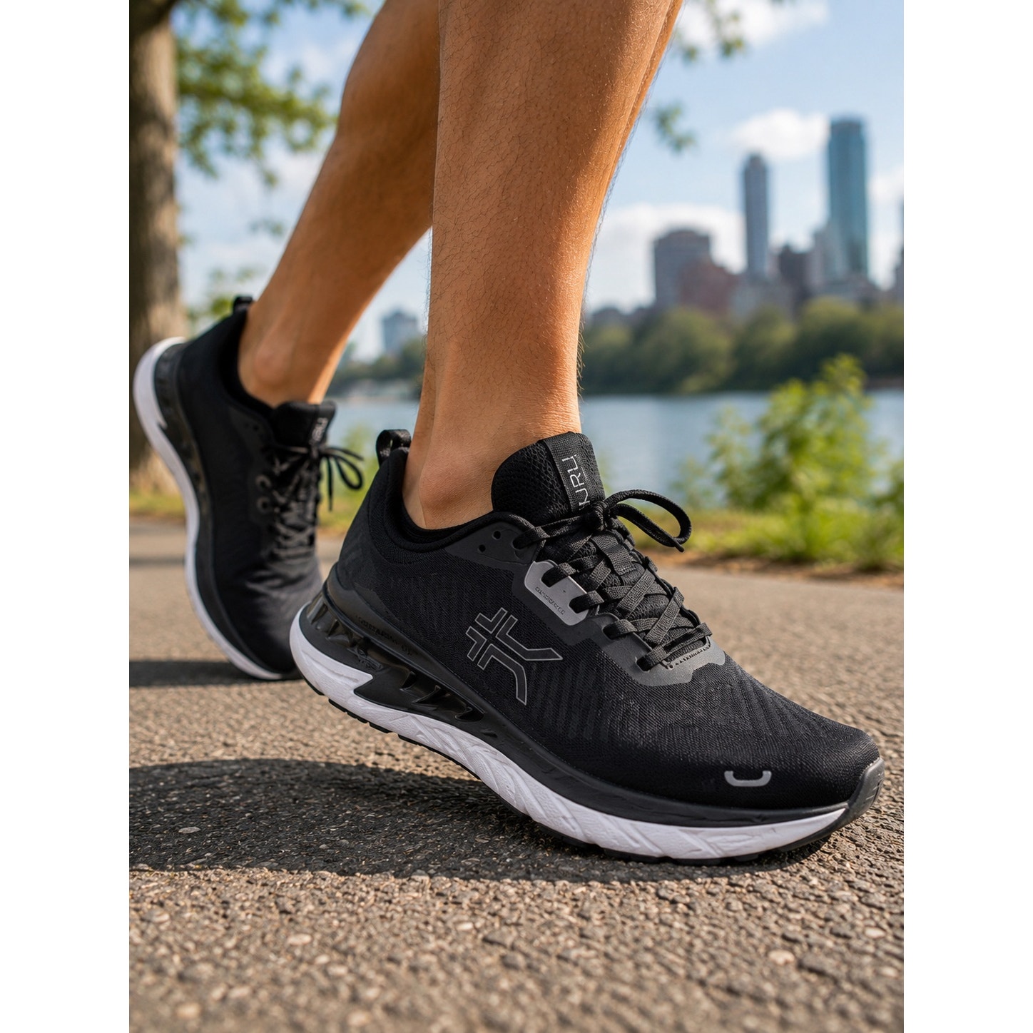 Kuru Triple Max Men’s 11 Running Shoes Nwob Black Plantar Fasciitis Comfort
